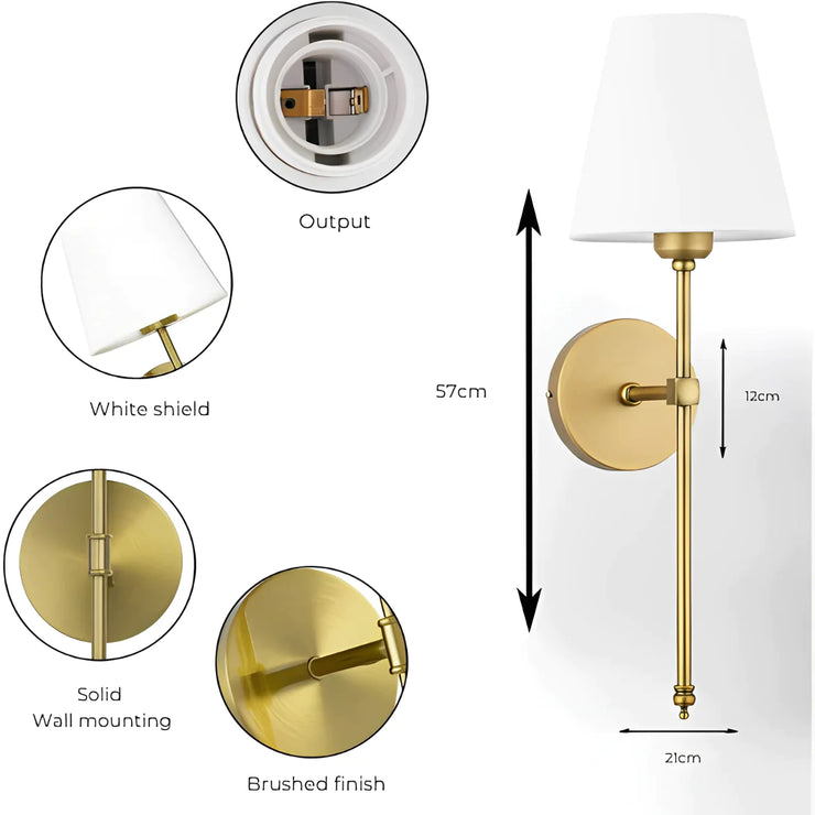 WIRELESS LUXURY WALL SCONCES (PACK OF 2)